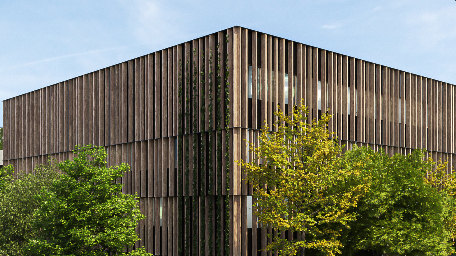 Exterior view of the KTI office building